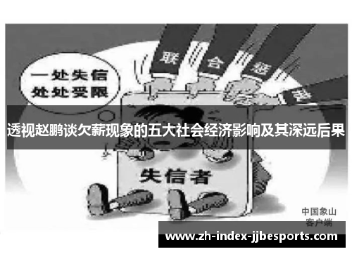 透视赵鹏谈欠薪现象的五大社会经济影响及其深远后果